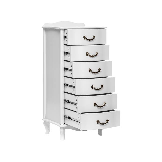 Комод Leset "Джульетта" узкий (6 ящ.) Молочный дуб