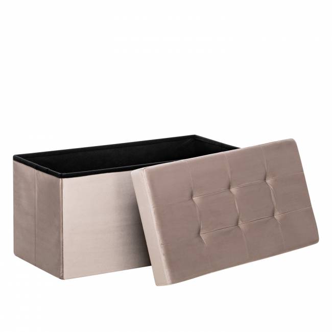 Пуф Leset Леда складной с крышкой, велюр Какао Какао Пуф Leset Леда складной с крышкой, велюр Какао Какао