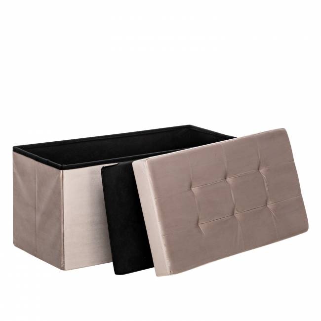 Пуф Leset Леда складной с крышкой, велюр Какао Какао Пуф Leset Леда складной с крышкой, велюр Какао Какао