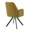 Стул DikLine 293 поворотный BL08 горчица, ножки черные