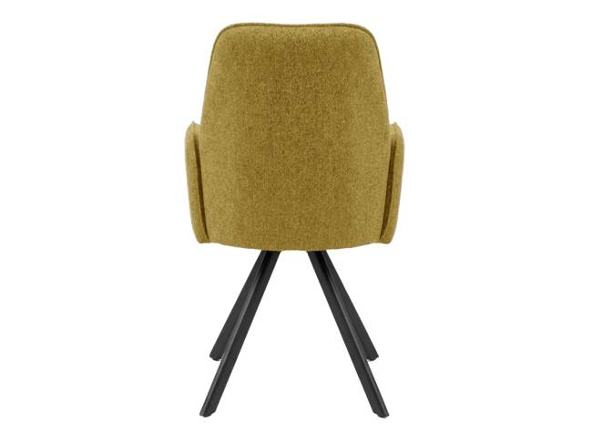 Стул DikLine 293 поворотный BL08 горчица, ножки черные