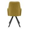Стул DikLine 293 поворотный BL08 горчица, ножки черные