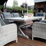 Набор мебели из ротанга: стол ВЕРОНА_200 + кресло БЕРГАМО 6 шт. (цвет серый) Набор мебели из ротанга: стол ВЕРОНА_200 + кресло БЕРГАМО 6 шт. (цвет серый)