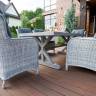 Набор мебели из ротанга: стол ВЕРОНА_200 + кресло БЕРГАМО 6 шт. (цвет серый) Набор мебели из ротанга: стол ВЕРОНА_200 + кресло БЕРГАМО 6 шт. (цвет серый)