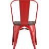 Стул TOLIX WOOD красный глянцевый