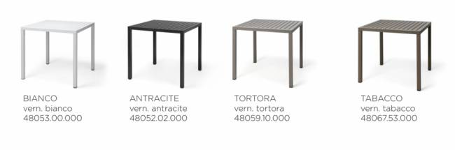 Стол пластиковый обеденный Cube 80 тортора 800х800х754 мм