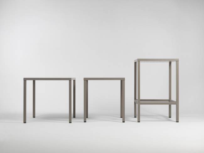 Стол пластиковый обеденный Cube 80 тортора 800х800х754 мм