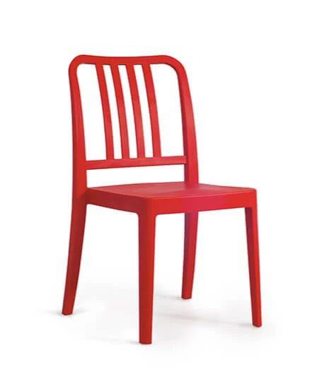 Стул пластиковый Varia-S красный 495х520х870 мм
