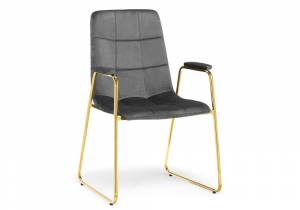 Lana dark grey / gold