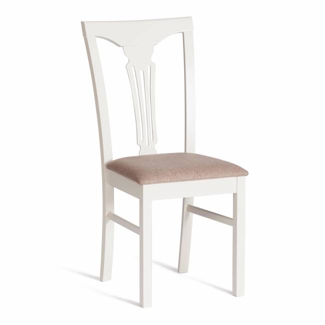Стул - Гермес/ Hermes дерево гевея, 43х49х94см, Ivory white, ткань серая (TM-164) (Комплект из 2 шт.) Ivory white, ткань серая (TM-164) дерево гевея