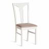 Стул - Гермес/ Hermes дерево гевея, 43х49х94см, Ivory white, ткань серая (TM-164) (Комплект из 2 шт.) Ivory white, ткань серая (TM-164) дерево гевея