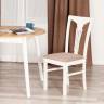 Стул - Гермес/ Hermes дерево гевея, 43х49х94см, Ivory white, ткань серая (TM-164) (Комплект из 2 шт.) Ivory white, ткань серая (TM-164) дерево гевея
