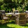 "Эспрессо - 150 C" обеденная группа плетеная, цвет соломенный