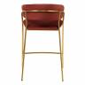 Стул полубарный Turin терракотовый, золотые ножки