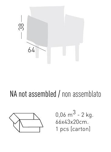 Подушка-подлокотник Conga Single Armrest 640х380 мм