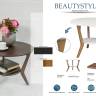 Стол журнальный BeautyStyle 13 белый/бук Стол журнальный BeautyStyle 13 белый/бук