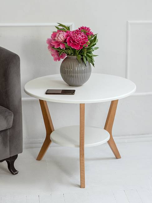 Стол журнальный BeautyStyle 13 белый/бук Стол журнальный BeautyStyle 13 белый/бук