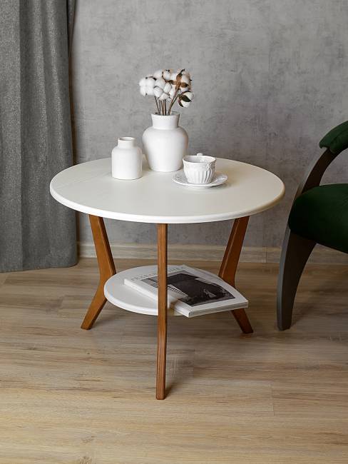 Стол журнальный BeautyStyle 13 белый/бук Стол журнальный BeautyStyle 13 белый/бук