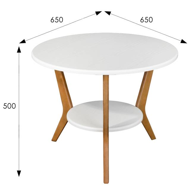 Стол журнальный BeautyStyle 13 белый/бук Стол журнальный BeautyStyle 13 белый/бук