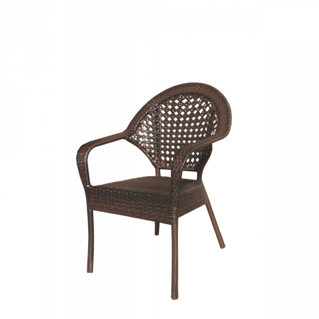 Кресло к набору Аликанте New, коричневый, черный 
