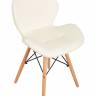 Стул обеденный DOBRIN BUTTERFLY, ножки светлый бук, цвет сиденья кремовый