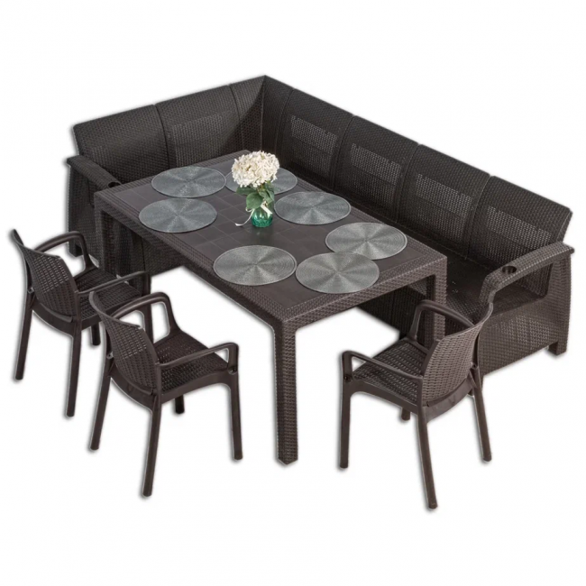 Комплект мебели YALTA L-LARGE 3 CHAIR