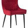 Стул обеденный DOBRIN RICHARD, черные матовые ножки, бордовый велюр (V108-85)