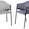 Стул ДИЛЛ, цвет H-09 Светло-серый, велюр / черный каркас М-City