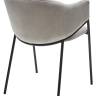 Стул ДИЛЛ, цвет H-09 Светло-серый, велюр / черный каркас М-City