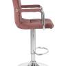 Набор 2 шт Стул барный DOBRIN KRUGER ARM, пудрово-розовый велюр (MJ9-32)