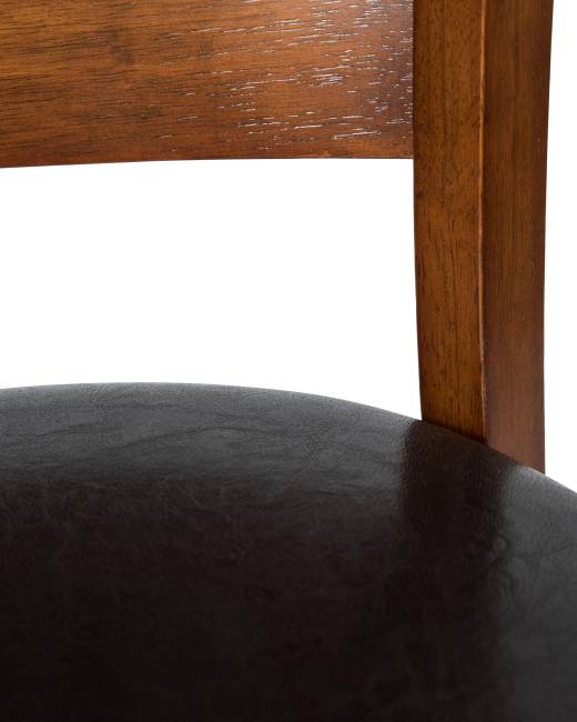 Набор 2 шт Стул обеденный DOBRIN JERRY, шоколад, чёрный