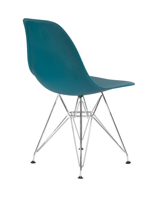 Набор 4 шт Стул обеденный DOBRIN DSR, ножки хром, цвет морской волны (G-05)