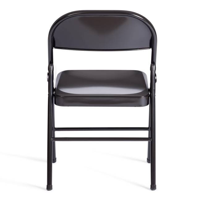 Стул складной Folder/Фолдер (мод. 3023(II))/2 шт. в упаковке металлический, 46,5х48х75, черный  (Комплект из 2 шт.) черный металлический
