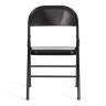 Стул складной Folder/Фолдер (мод. 3023(II))/2 шт. в упаковке металлический, 46,5х48х75, черный  (Комплект из 2 шт.) черный металлический