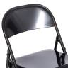 Стул складной Folder/Фолдер (мод. 3023(II))/2 шт. в упаковке металлический, 46,5х48х75, черный  (Комплект из 2 шт.) черный металлический