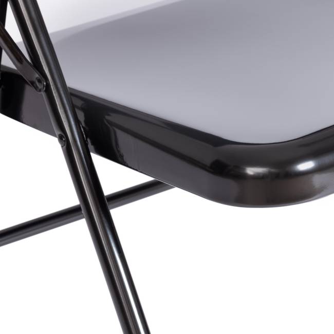 Стул складной Folder/Фолдер (мод. 3023(II))/2 шт. в упаковке металлический, 46,5х48х75, черный  (Комплект из 2 шт.) черный металлический