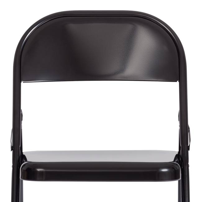 Стул складной Folder/Фолдер (мод. 3023(II))/2 шт. в упаковке металлический, 46,5х48х75, черный  (Комплект из 2 шт.) черный металлический