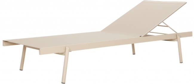 Шезлонг металлический с обивкой Rail песочный 1800х725х305-788 мм Шезлонг металлический с обивкой Rail песочный 1800х725х305-788 мм