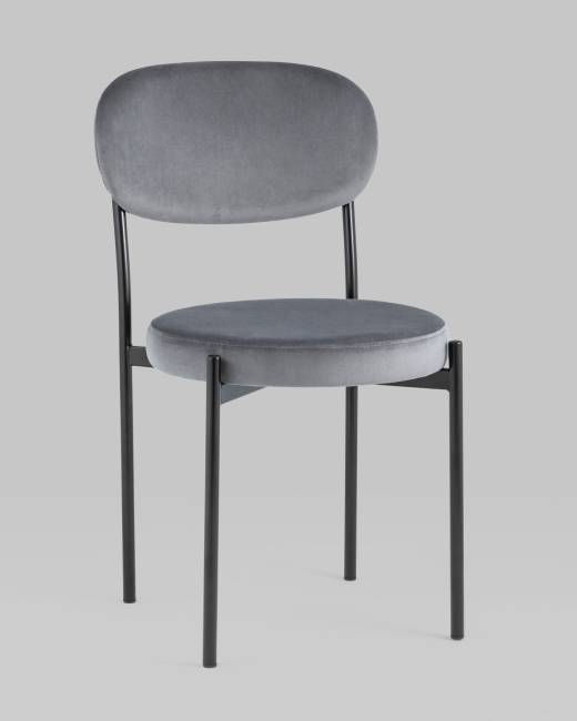 Стул Бриф NEW велюр серый 4 шт