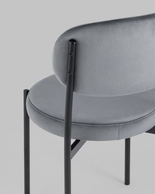 Стул Бриф NEW велюр серый 4 шт