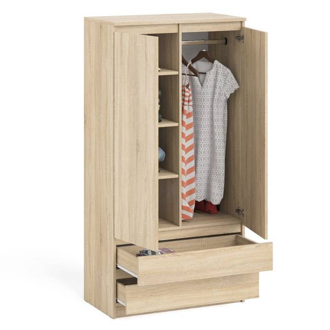 Шкаф-комод два ящика и две дверки Мори МШ900.1 цвет дуб сонома