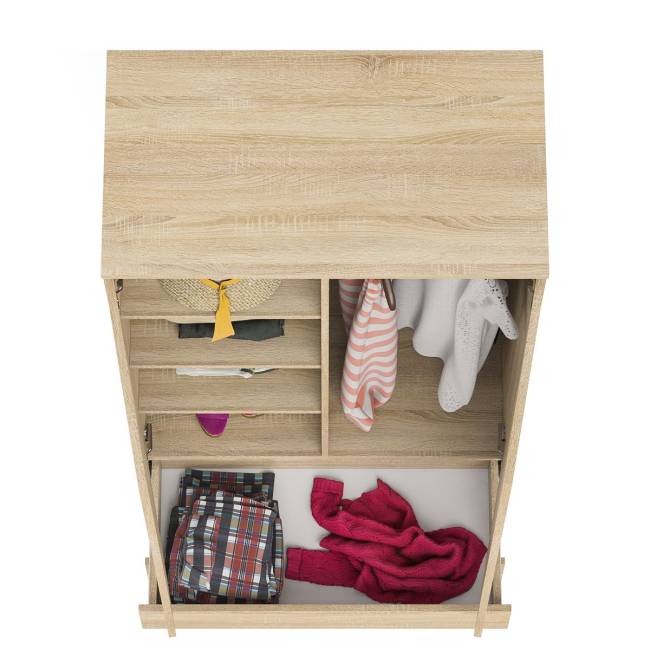 Шкаф-комод два ящика и две дверки Мори МШ900.1 цвет дуб сонома