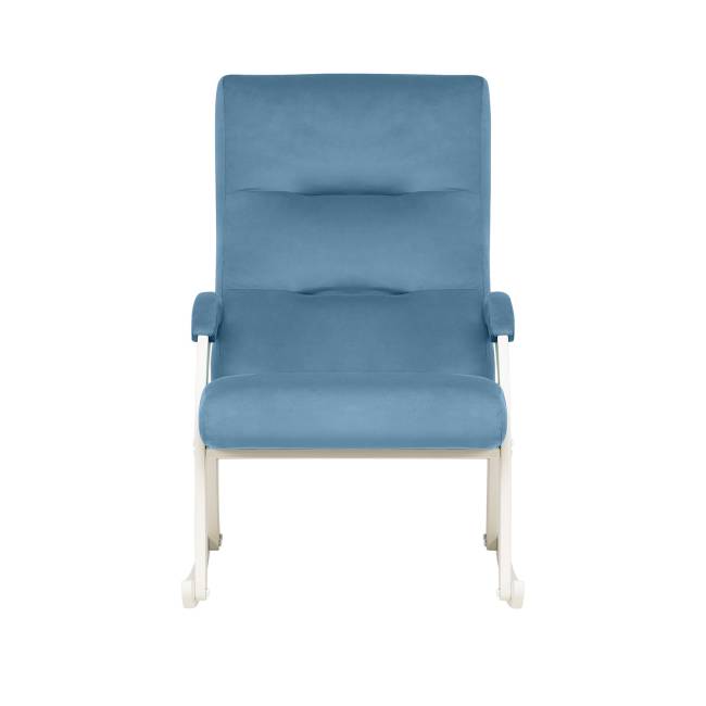 Кресло-качалка Leset Дэми Слоновая кость V47 синий