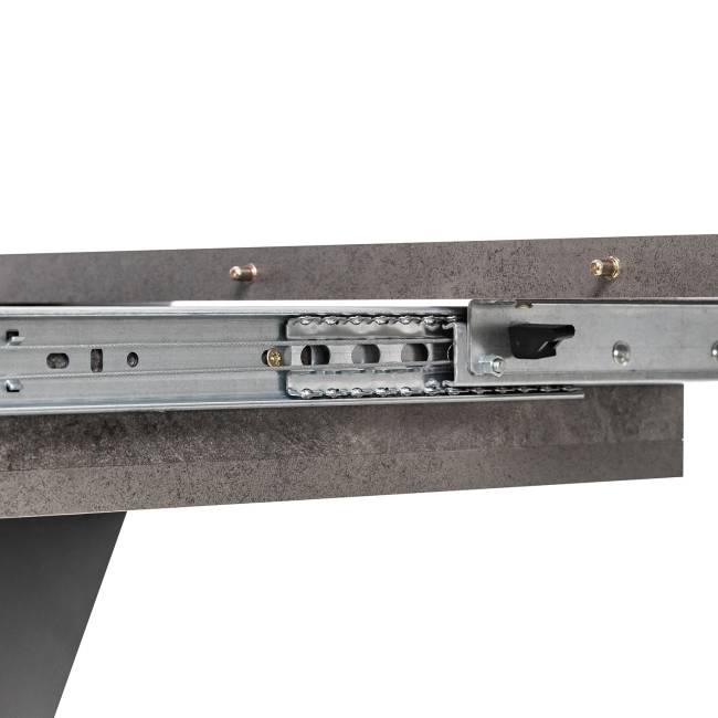 Стол раздвижной Leset Гросс Камень темный, компаньон Графит