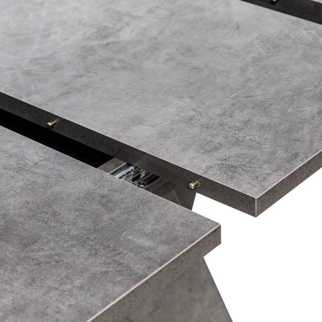 Стол раздвижной Leset Гросс Камень темный, компаньон Графит