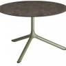 Столик ламинированный кофейный Tripe Maxi оливковый, кортен Ø800х510 мм Столик ламинированный кофейный Tripe Maxi оливковый, кортен Ø800х510 мм