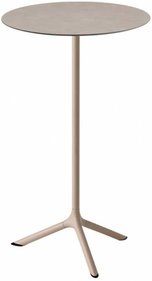 Стол ламинированный барный Tripe тортора, тортора шпатель Ø600х1100 мм