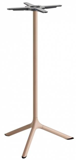 Стол ламинированный барный Tripe тортора, тортора шпатель Ø600х1100 мм