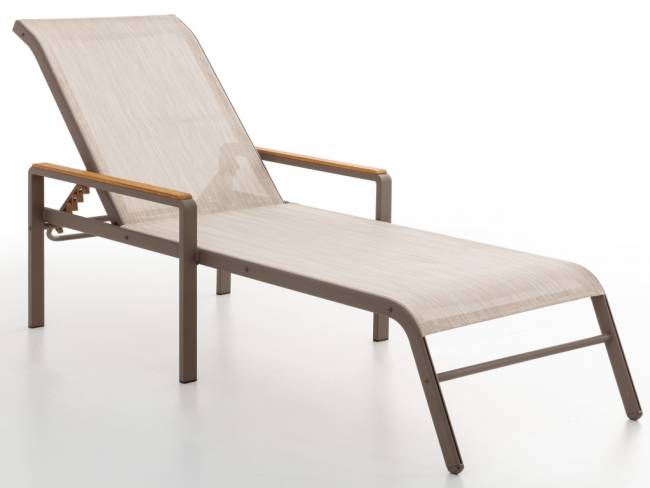 Лежак металлический Alacati 1950х680х430 мм