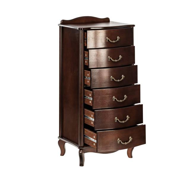 Комод Leset "Джульетта" узкий (6 ящ.) Орех
